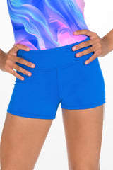 High Waisted Performance Short - True Blue