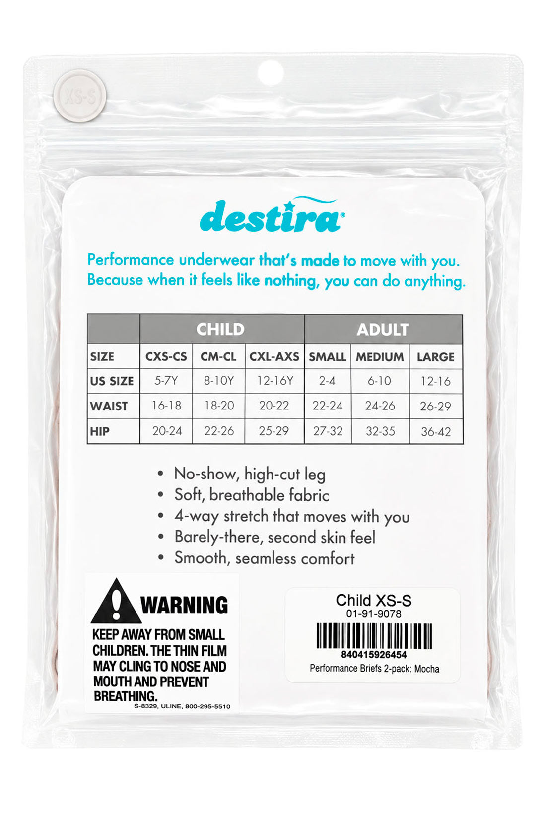 Packaging for brief 2 pack by Destira, 2026