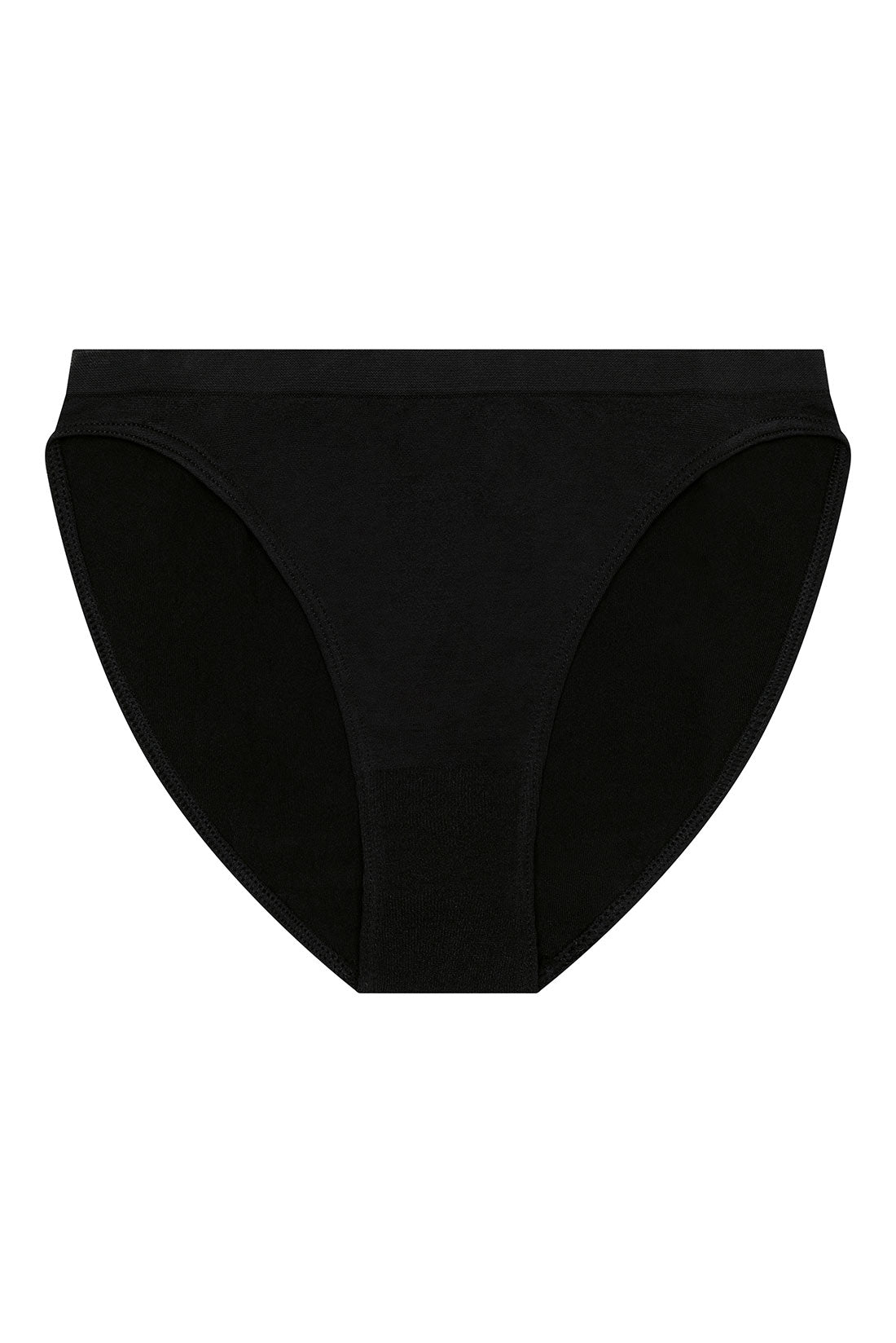 Solid black briefs for under leotards by Destira, 2026