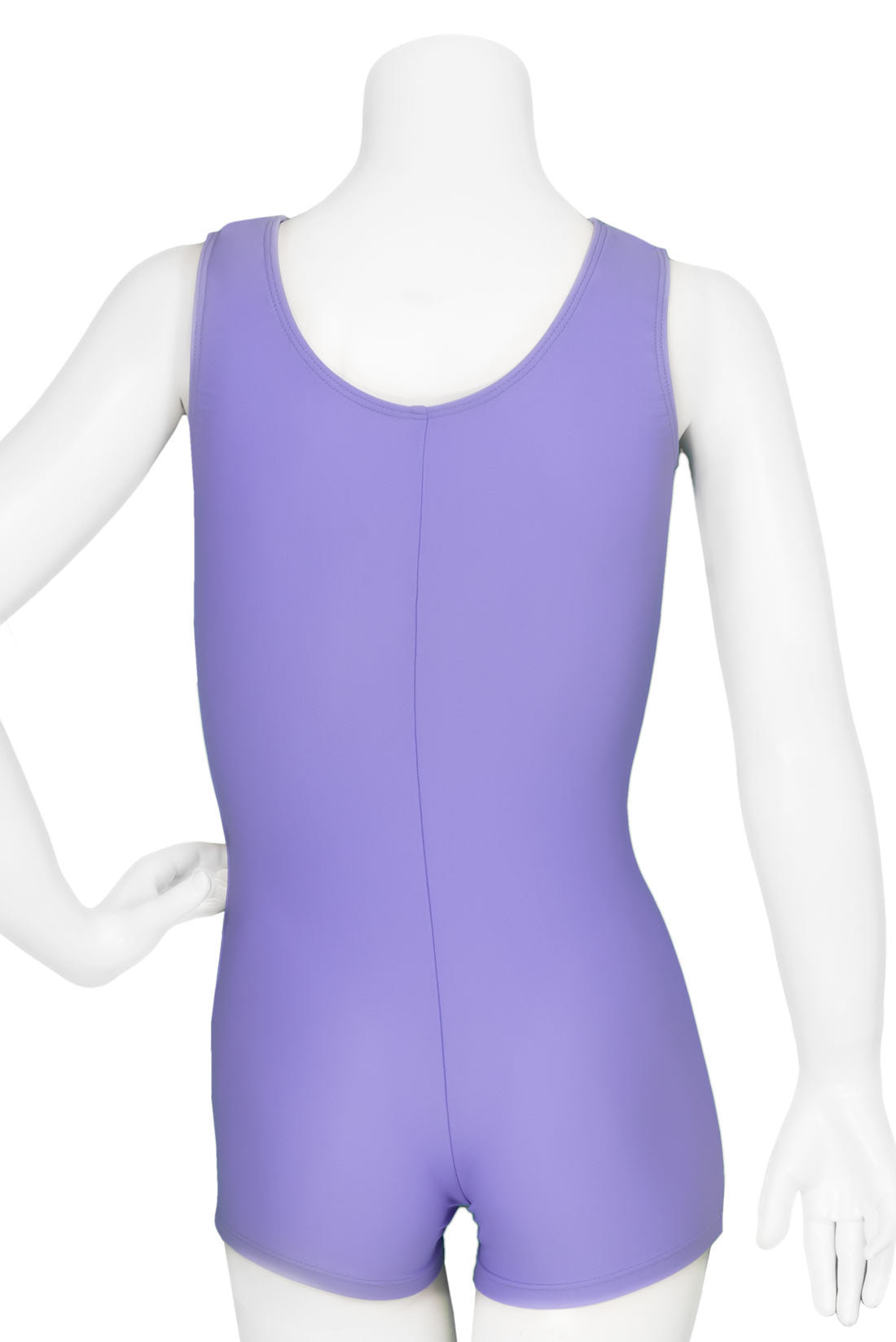 Solid purple gymnastics unitard for girls by Destira, 2024