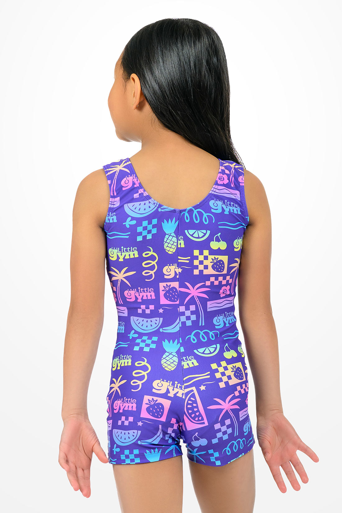 Purple tank unitard for girls by Destira, 2026