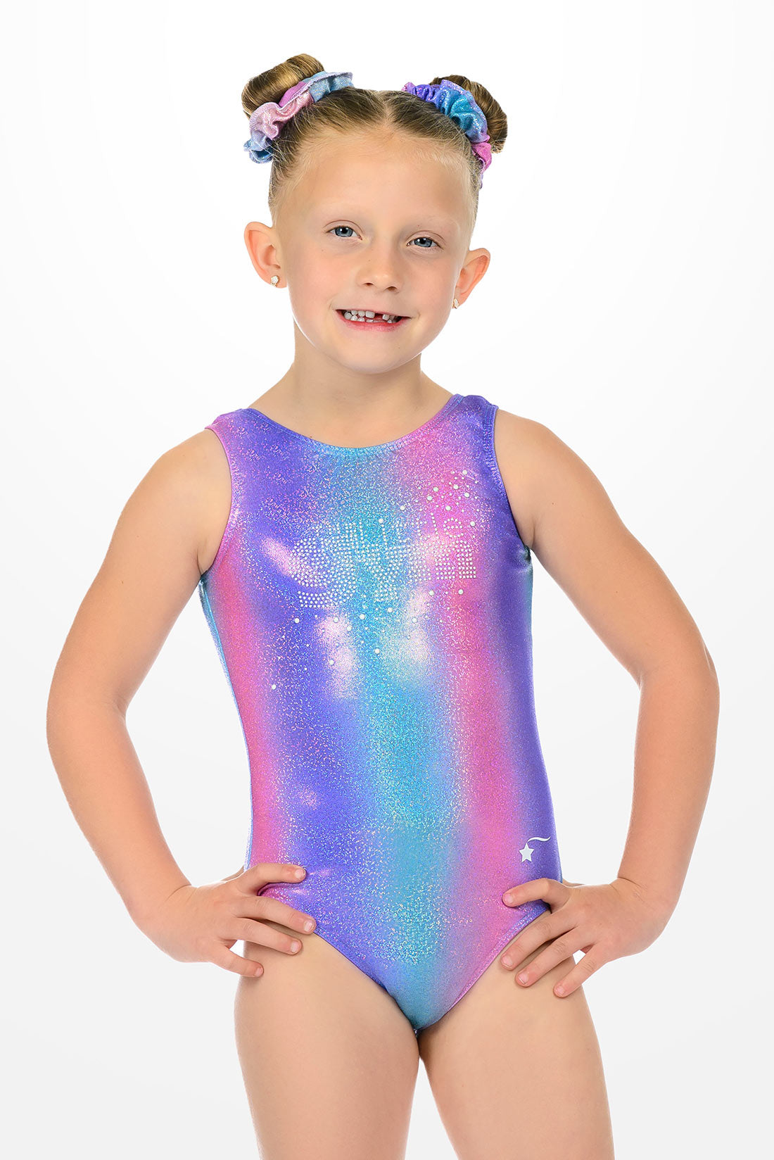 Rainbow sparkle leotard for The Little Gym by Destira, 2026