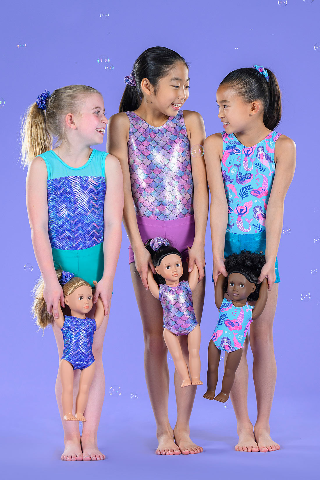 Mermaid inspired gymnastics outfits by Destira, 2024