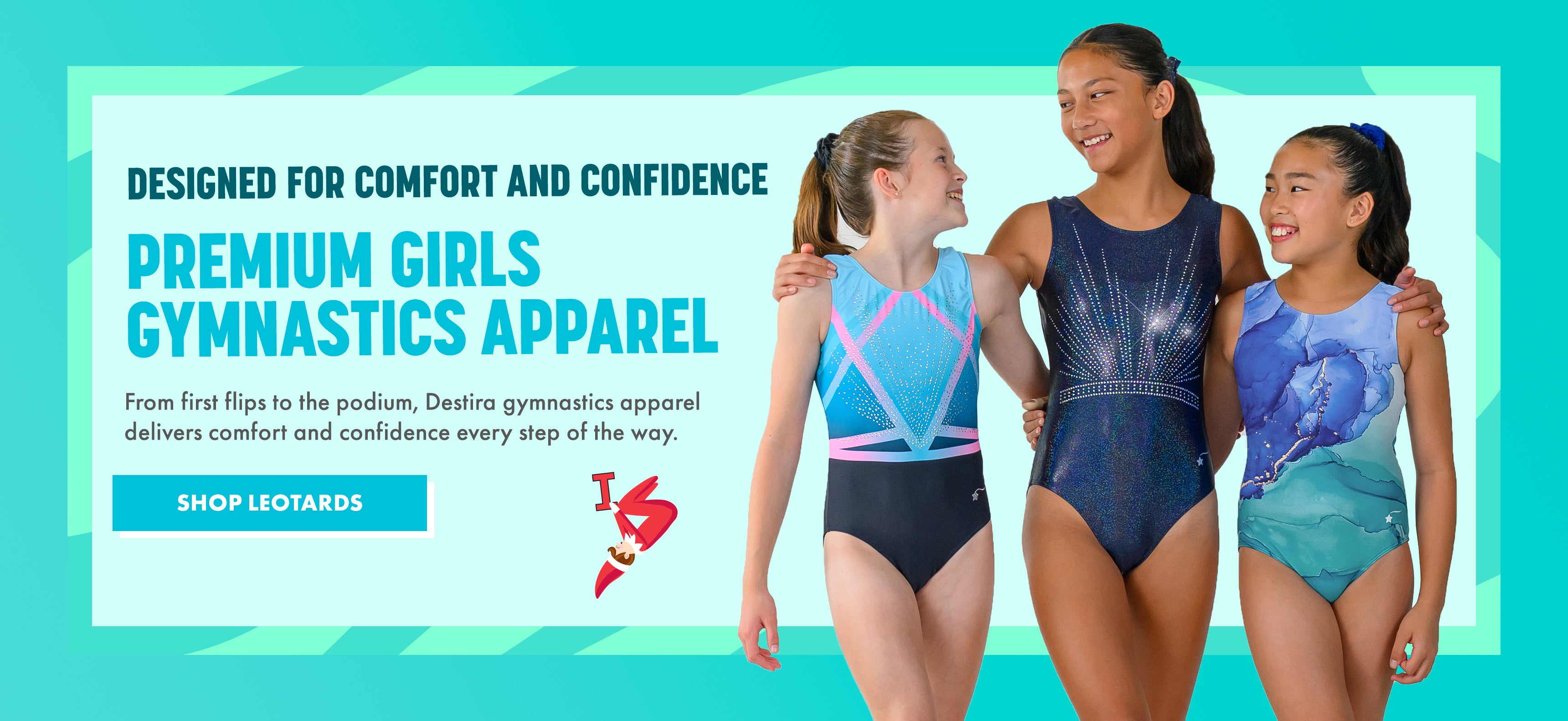 Elf, Girls gymnastics apparel by Destira, 2025
