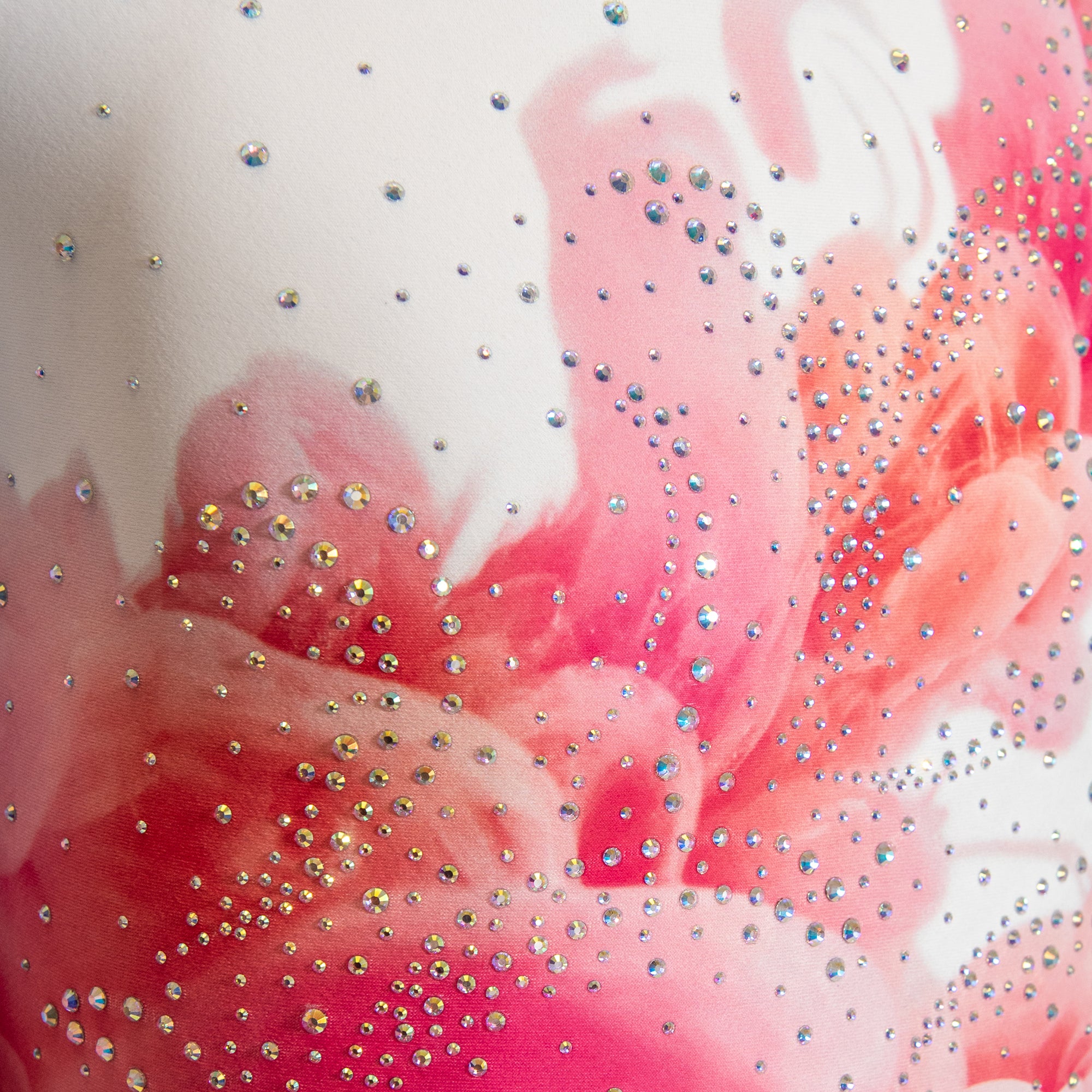 Close-up of sparkling embellishments on Destira leotard, 2025