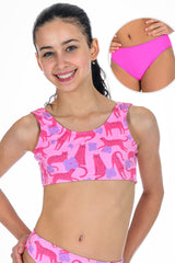 Wild Flower Pink Bubblegum Bikini Set