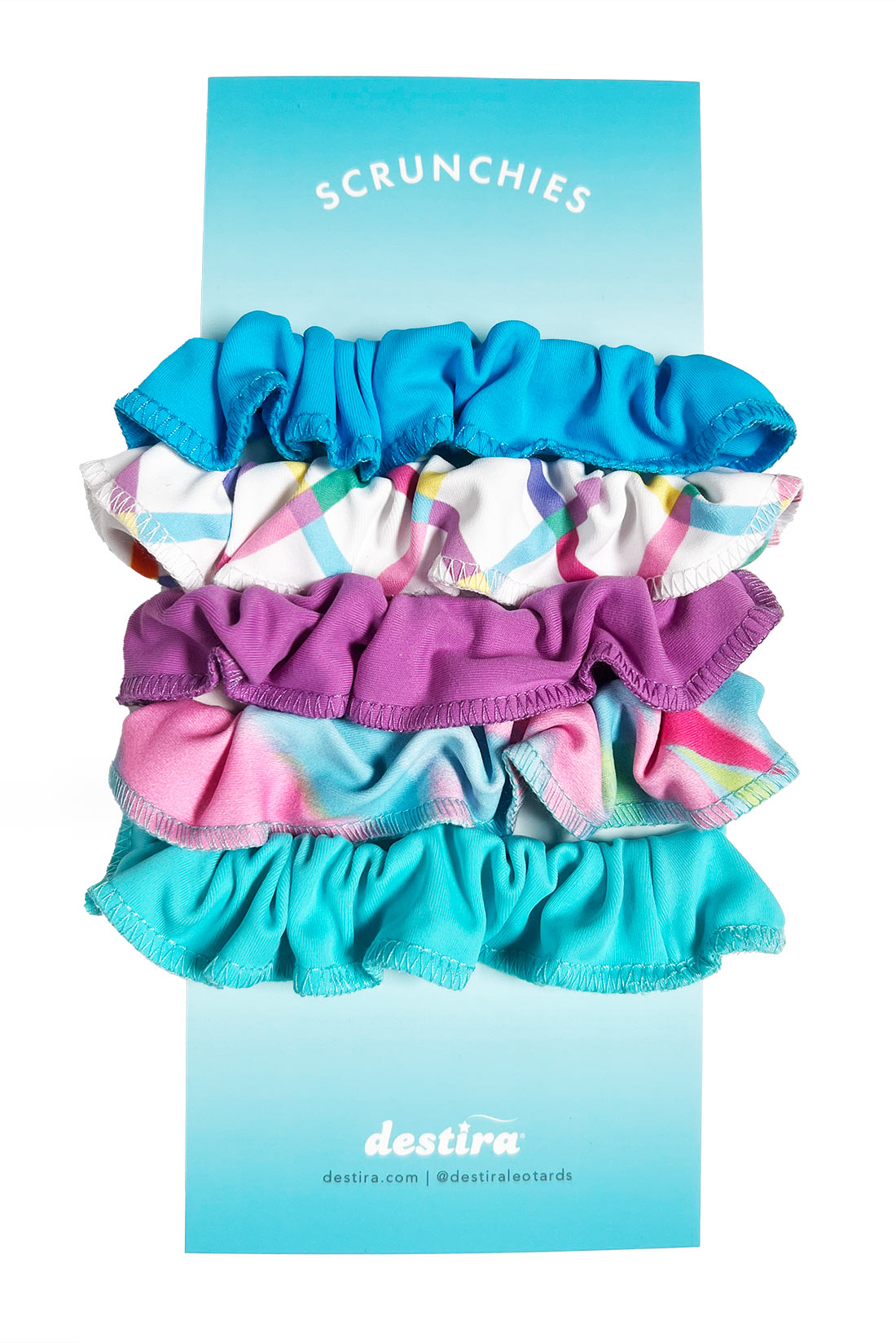 Color Pop Scrunchie 5 Pack 20$