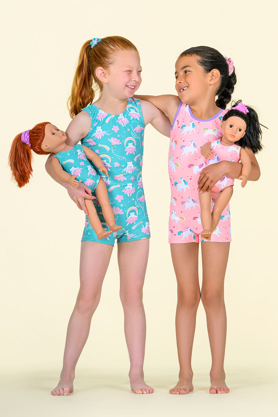 Matching gymnastics outfits for young gymnasts by Destira, 2026