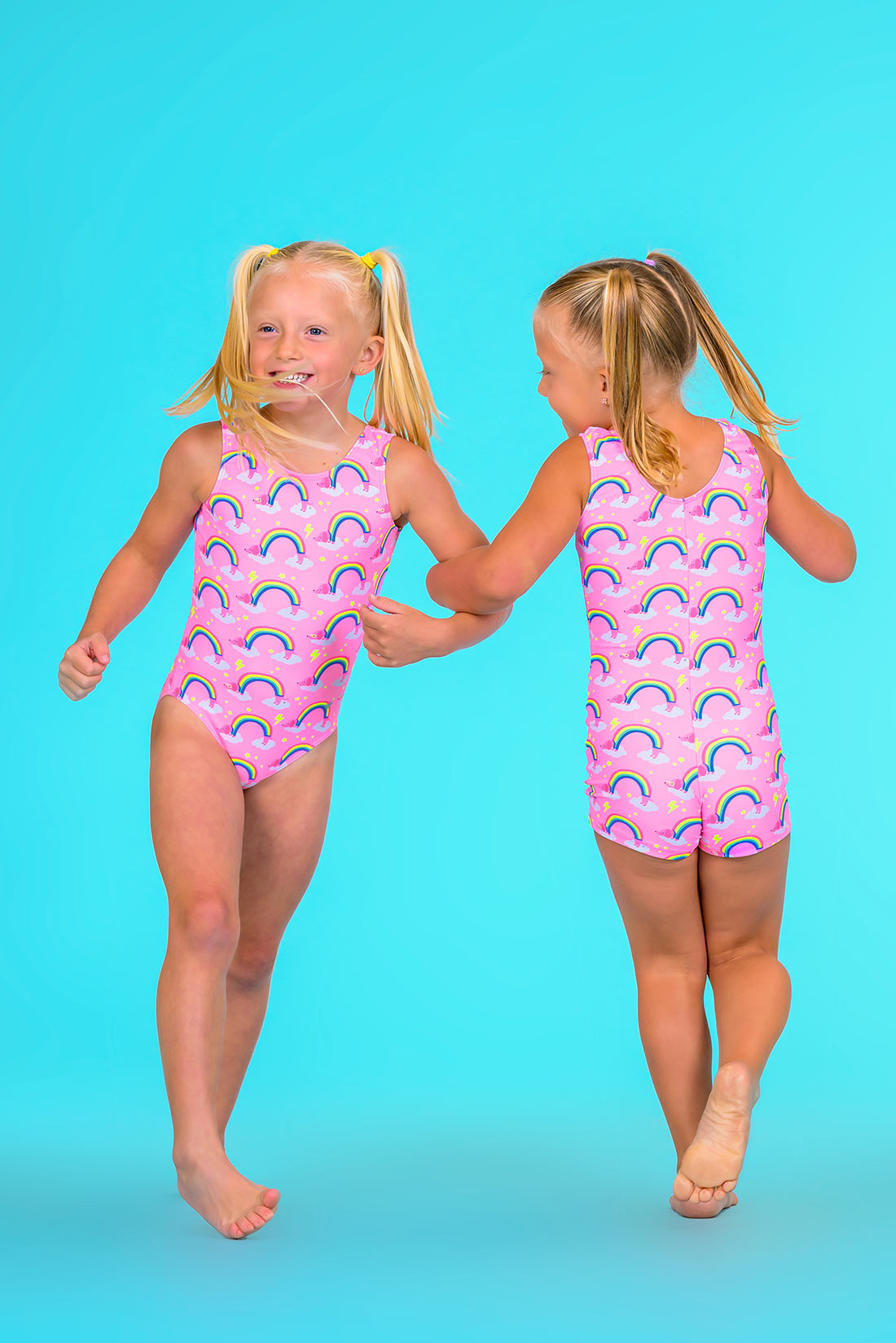 Pink gymnastics outfit for girls by Destira, 2024