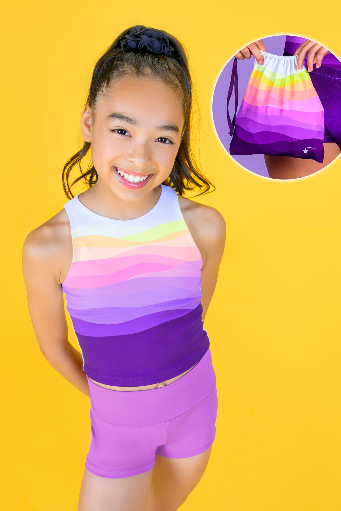 Suset inspired workout gear for gymansts by Destira, 2025