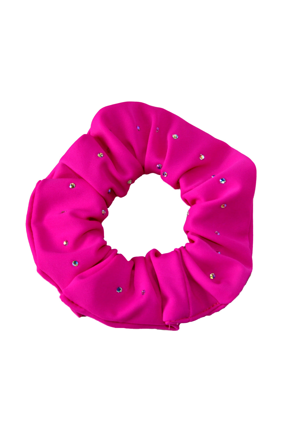 Fuchsia pink sparkle hair scrunchie
