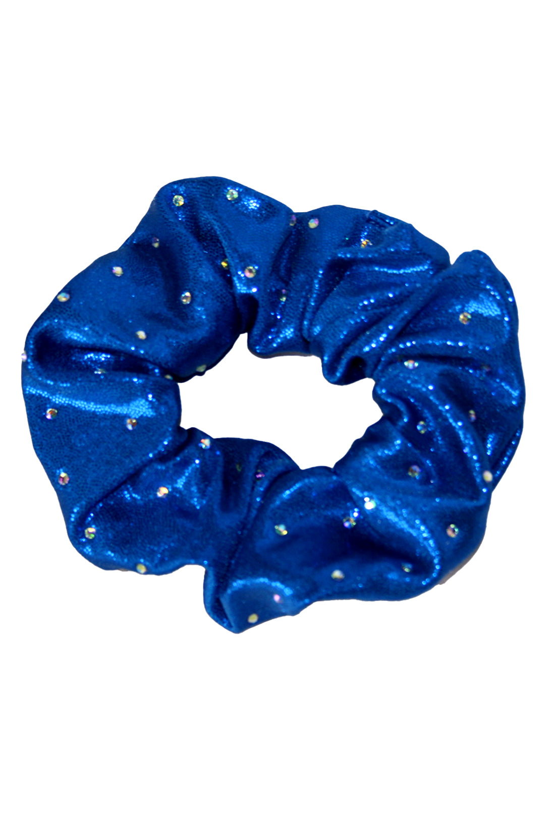 Navy blue mystique sparkle hair scrunchie