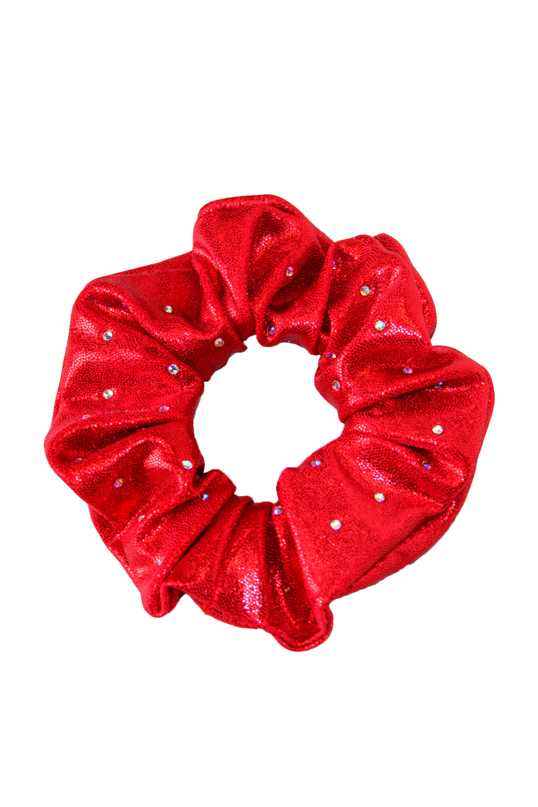 Red mystique sparkle hair scrunchie
