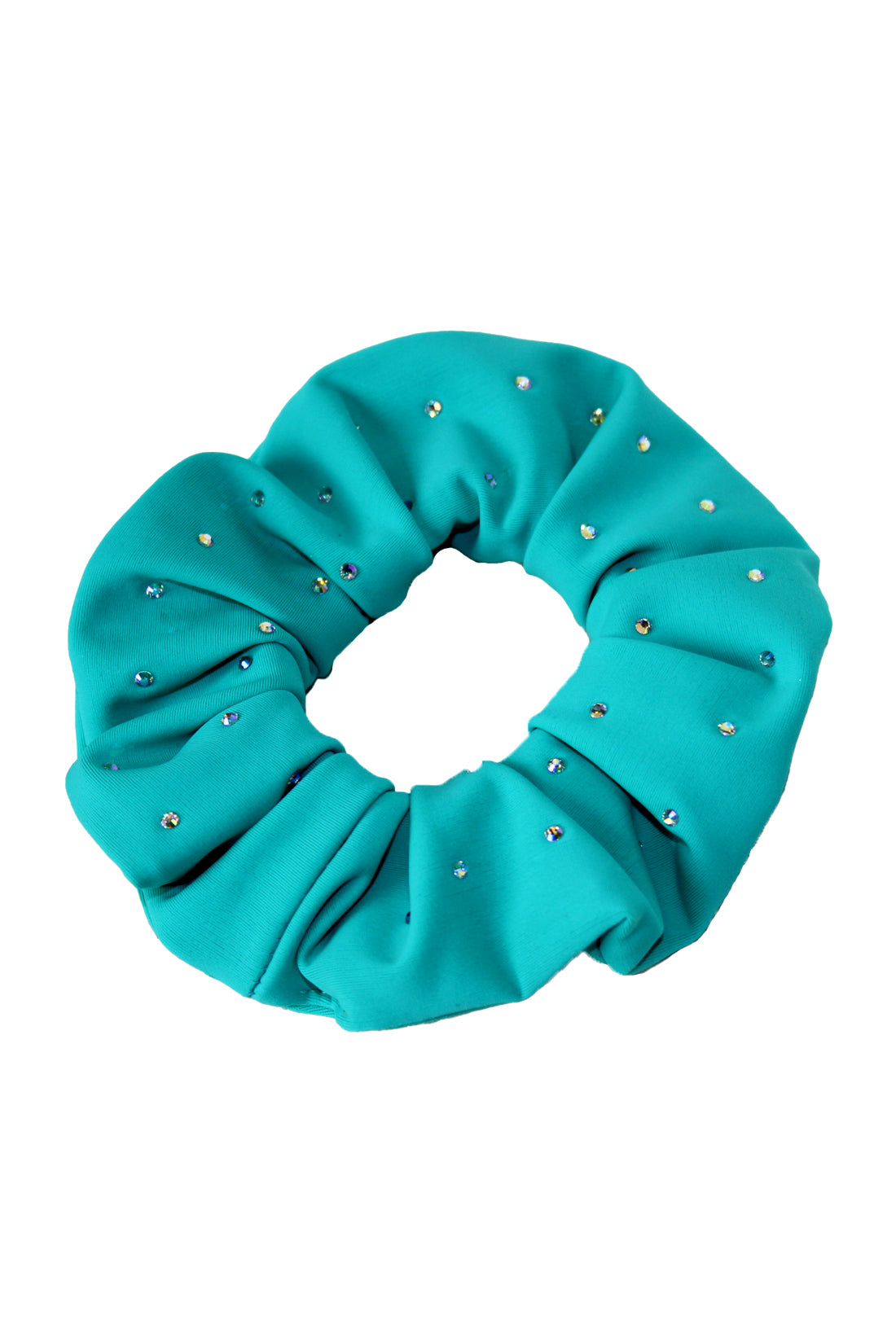 Turquoise sparkle hair scrunchie