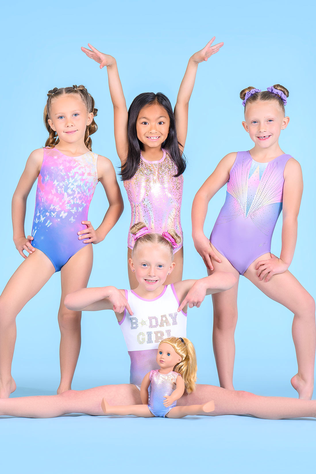 Spring and summer leotards for girls by Destira, 2026