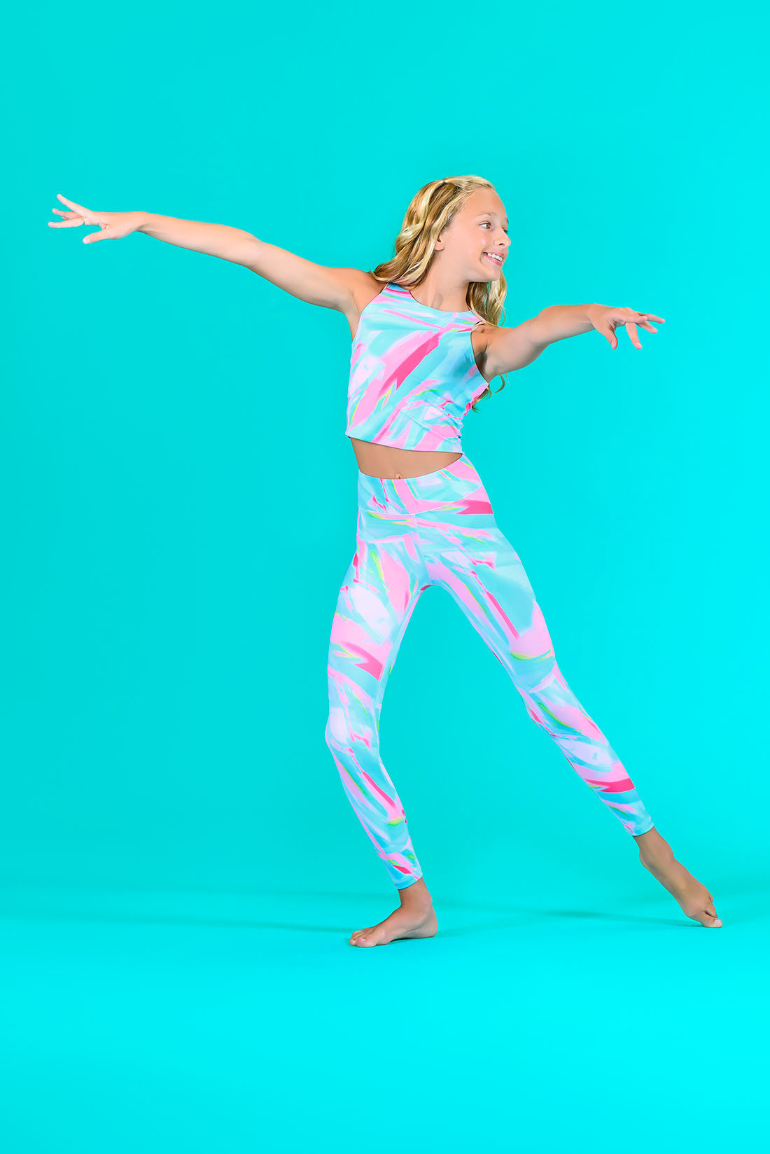 Trendy athletic set for dance, tumble, and track by Destira, 2024