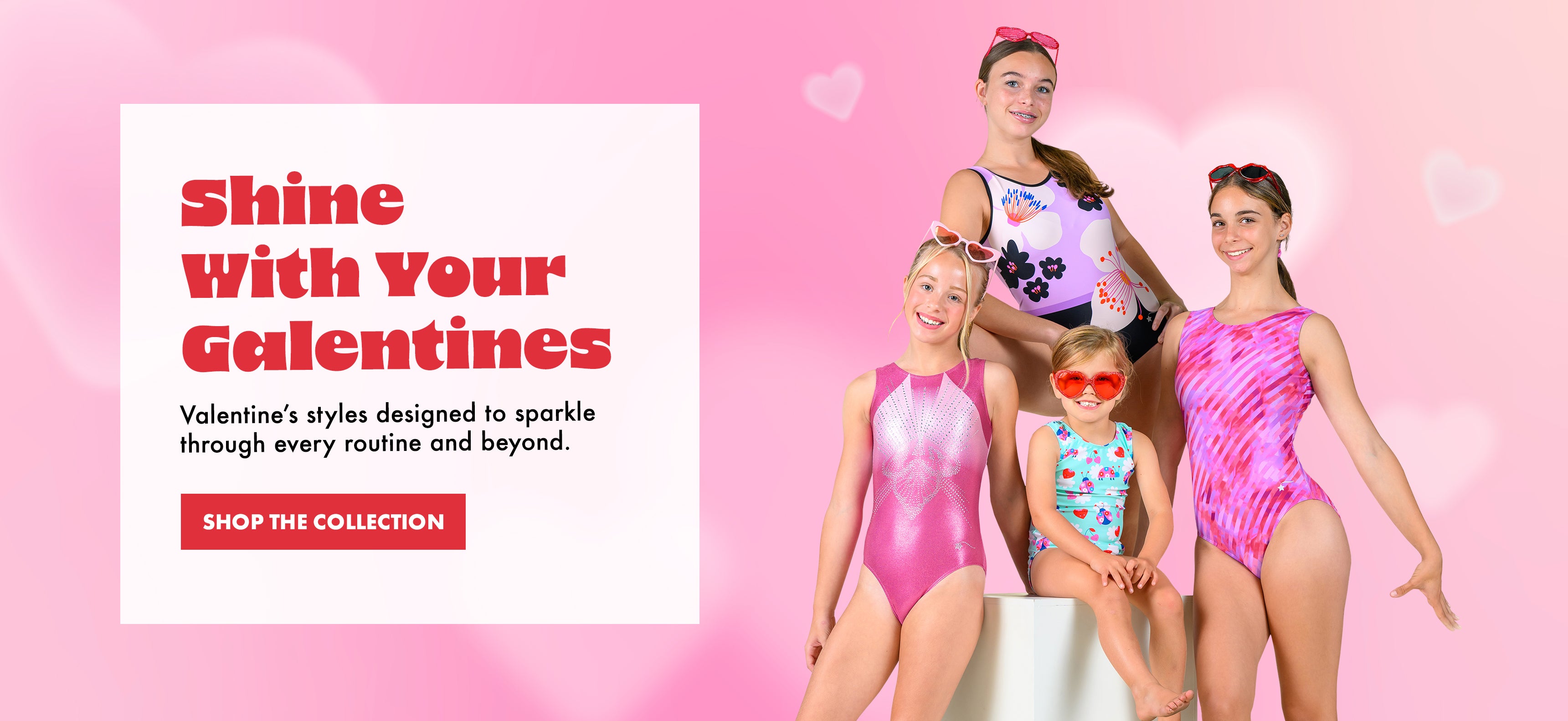 Valentine's Gymnastics Leotards made by Destira 