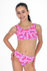 Wild Flower Pink Bikini Set