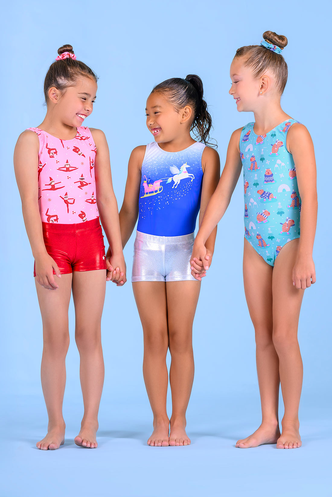 Holiday gymanstics outfits for girls by Destira, 2025
