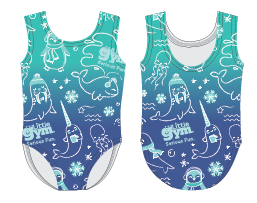 The Little Gym Winter Whale Doll Size Leotard