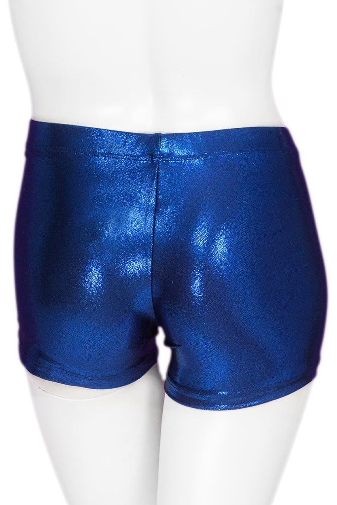 Leotards With Navy Blue High-Waisted Athletic Performance Shorts