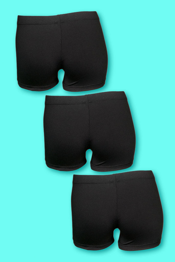 Basic Black Shorts 3-Pack
