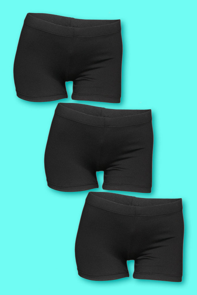 Basic Black Shorts 3-Pack